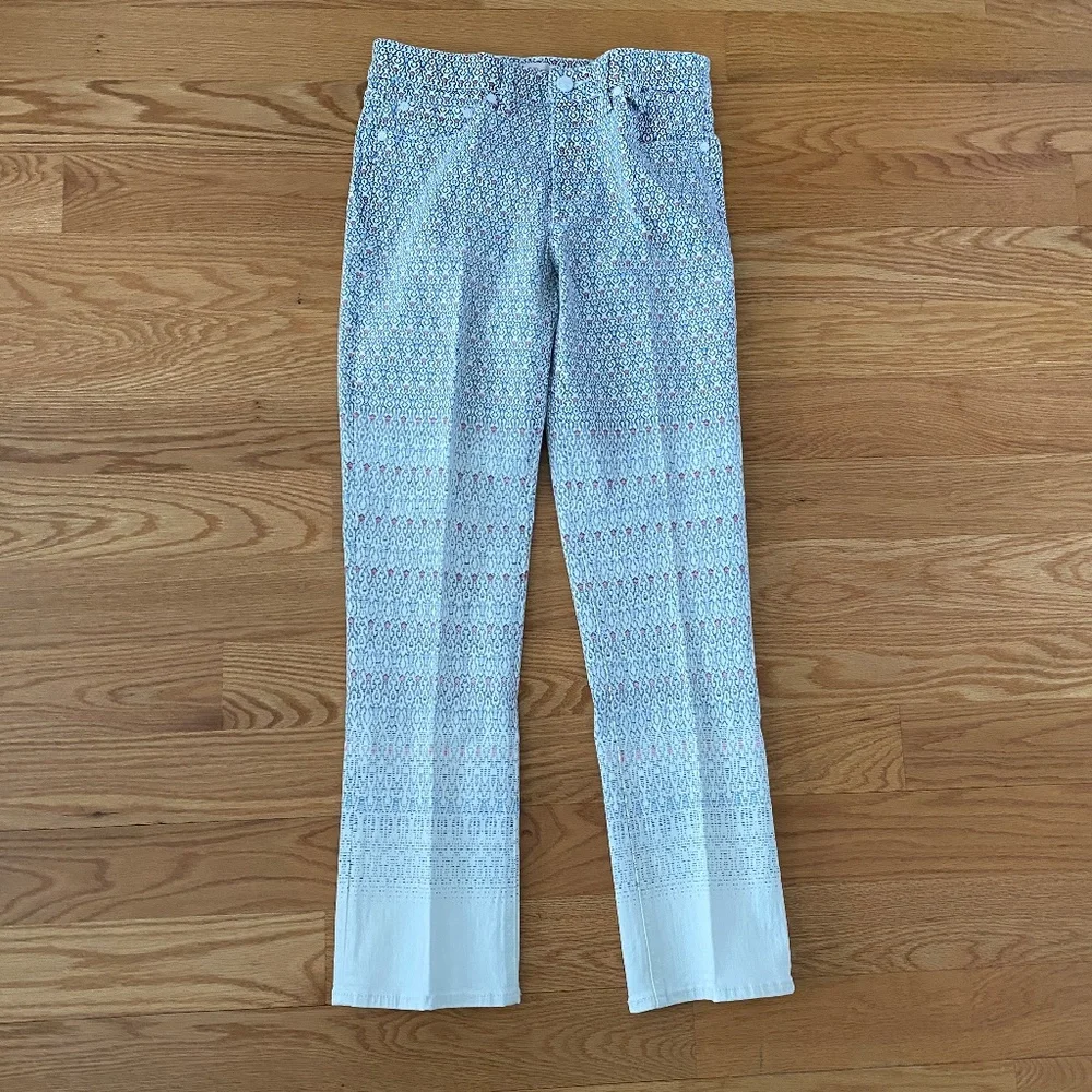 Tory Burch NWOT Patterned Denim Pants (26)